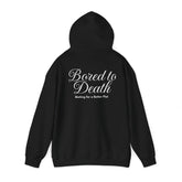 Bored to Death Oversized Hoodie – Black Grunge Streetwear